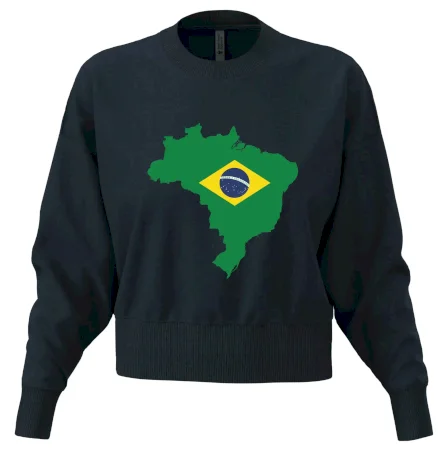 Brazília vlajka v mape