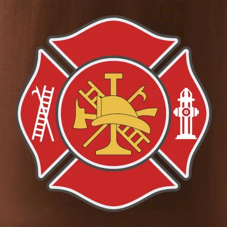 Fire department logo červené