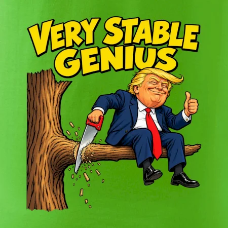Donald Trump řeže vlastní větev Very stable genius