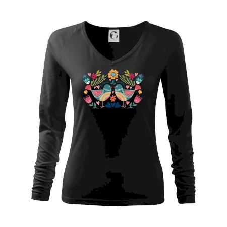 Folklór - dva farebné vtáčiky