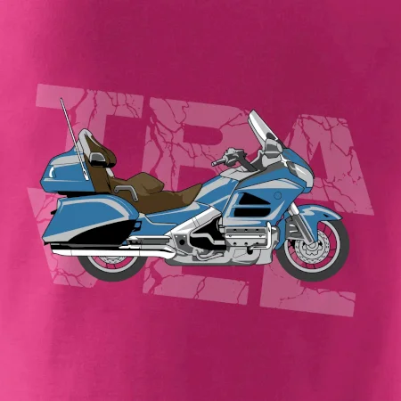 Cestovná motorka Amerika modrá