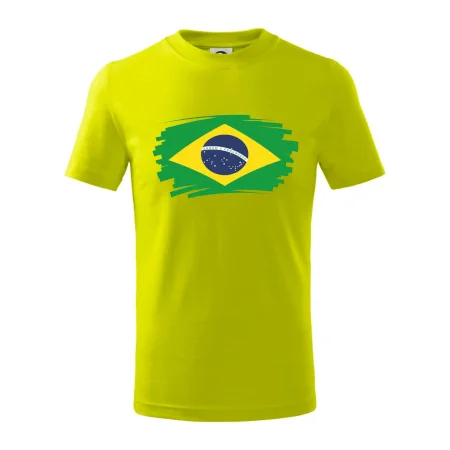 Brazília vlajka štetkou