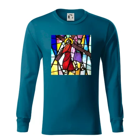 Vitráž - Ježiš a kríž