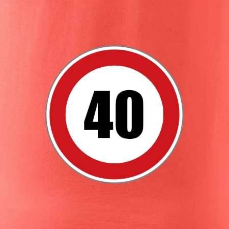 Dopravná značka - obmedzenie rýchlosti 40