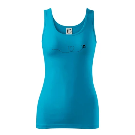 Dráha letu včely - srdce