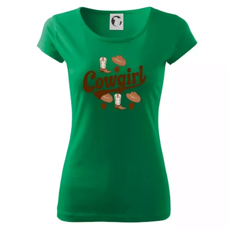 Cowgirl nápis a oblečenie