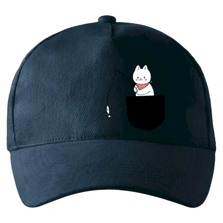 Mačka s rybou vo vrecku