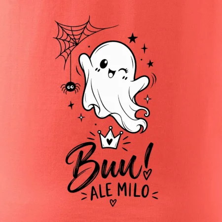 Buu ale milo - roztomilý duch čiernobiely