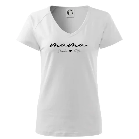 Mama - tričko menami deti písacie