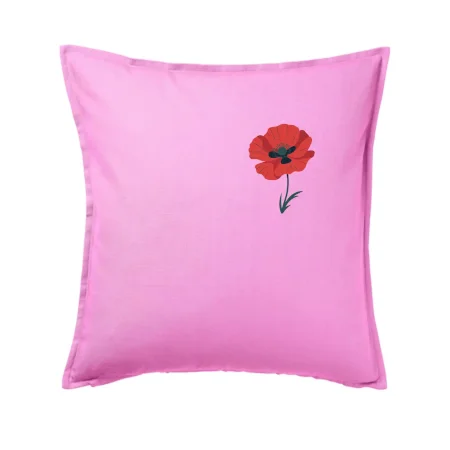 Vlčí mak kreslený na prsníku