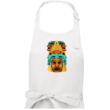 Mayová maska s pyramídou