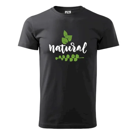 Natural - nápis v listoch
