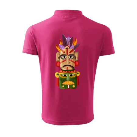 Mayová maska s perím