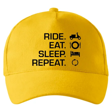 Ride Eat Sleep Repeat moto skúter