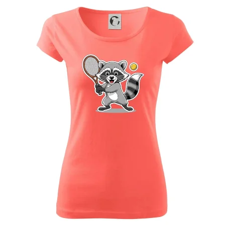 Mýval hrá tenis kreslený