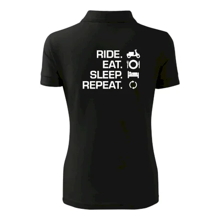 Ride Eat Sleep Repeat moto skúter
