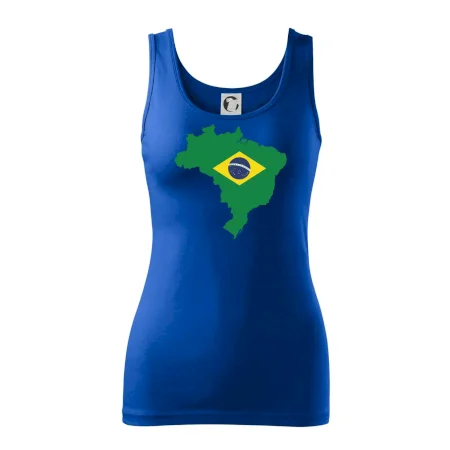 Brazília vlajka v mape