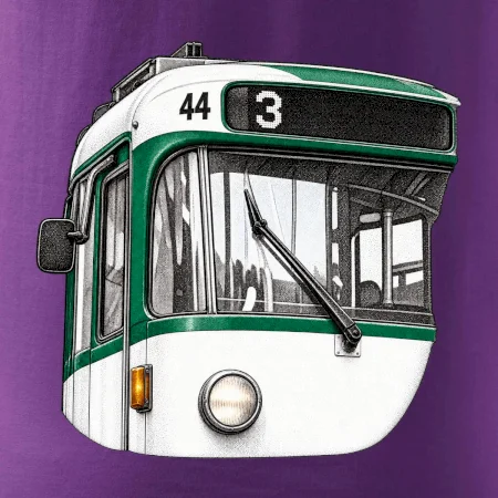 Detail čela T3R SLF tečkovaná perokresba