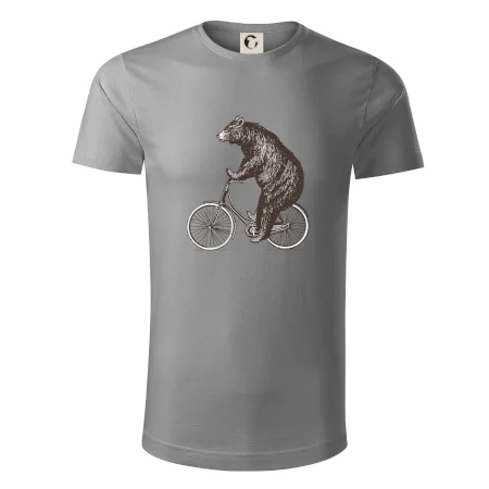 Medveď na bicykli