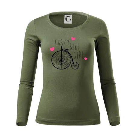 Crazy bike girl