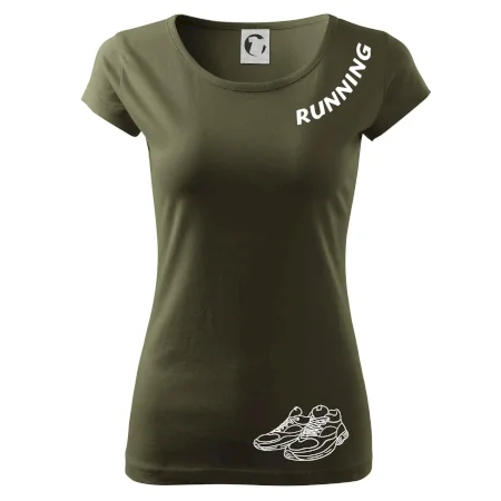 Running nápis šikmo