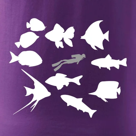 Potápač ryby štvorec