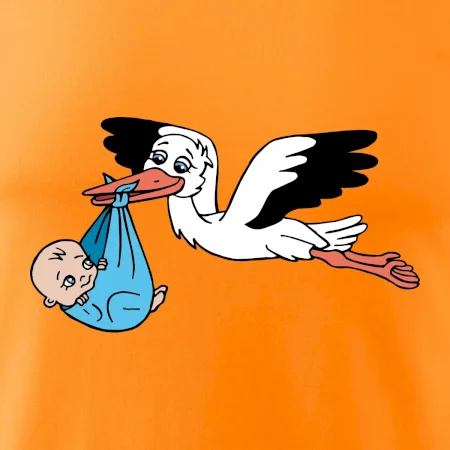 Bocian a bábätko - chlapec (Hana-creative)