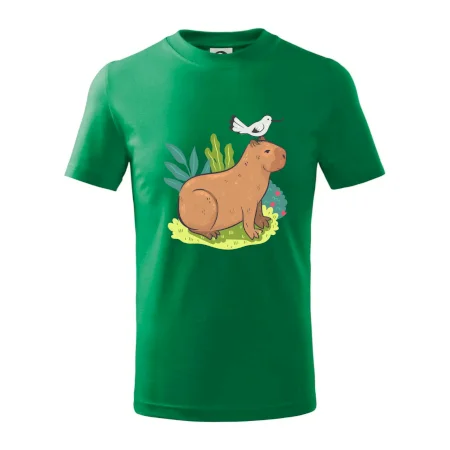 Kapybara a vtáčik