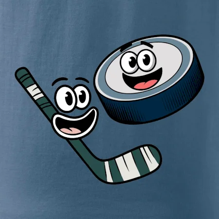 Parové tričko - Puk a hokejka