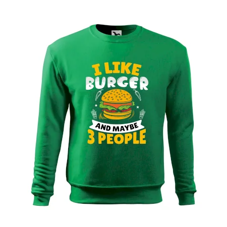 I like burger and maybe 3 people