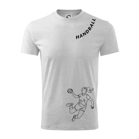 Handball nápis šikmo