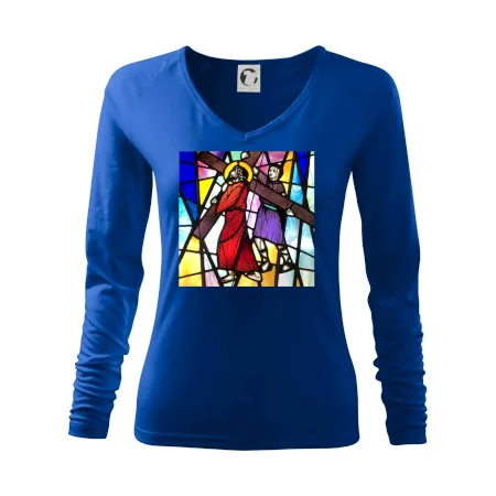 Vitráž - Ježiš a kríž