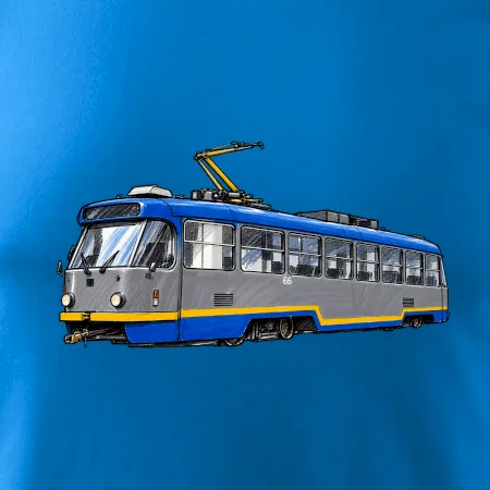 T3R SLF modrošedá kresba fixem