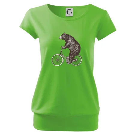 Medveď na bicykli