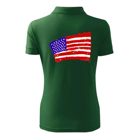 Americká vlajka ohnutá