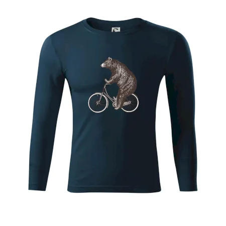 Medveď na bicykli
