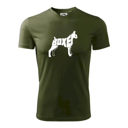 Boxer nápis v tele