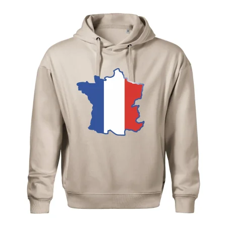 Francúzska vlajka mapa obrys