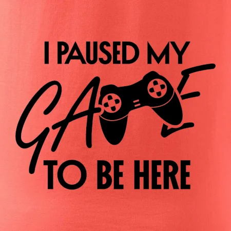 I paused my game to be here