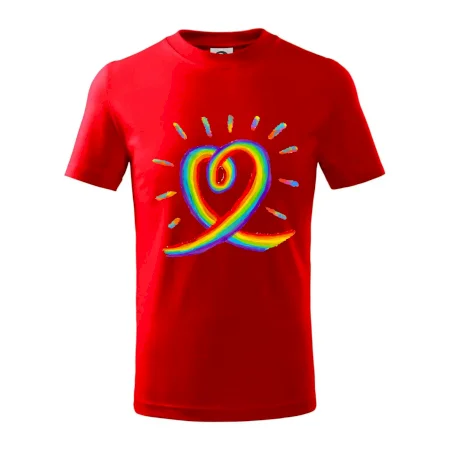 Srdce pride dúha kreslená