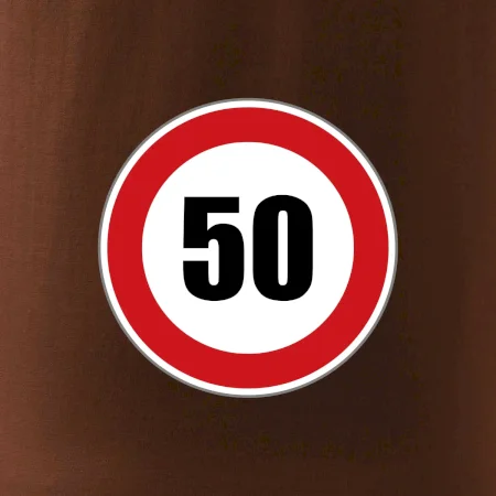 Dopravná značka - obmedzenie rýchlosti 50