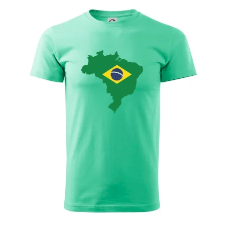 Brazília vlajka v mape