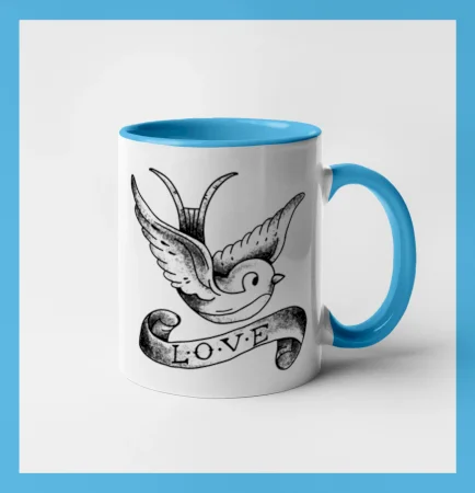 Love holubica - kreslená