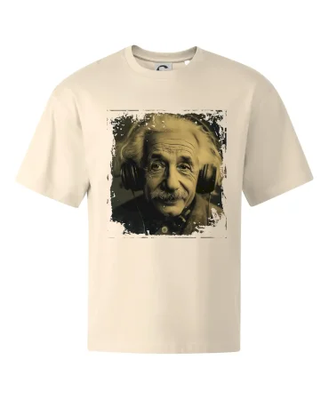 Albert Einstein so slúchadlami
