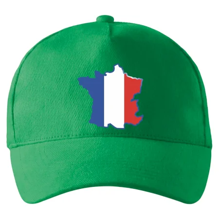 Francúzska vlajka mapa obrys