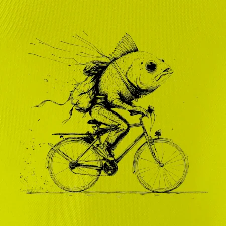 Ryba na bicykli