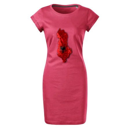 Mapa Albánsko reliéf hôr