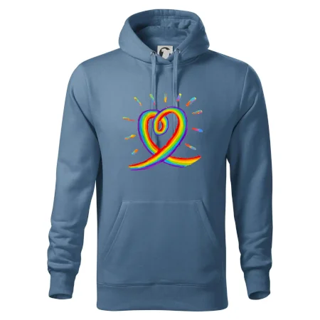 Srdce pride dúha kreslená