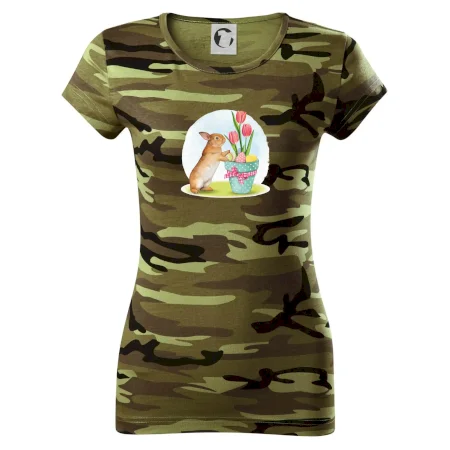 Veľkonočný zajačik tulipány