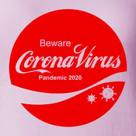 Corona virus pandemic logo